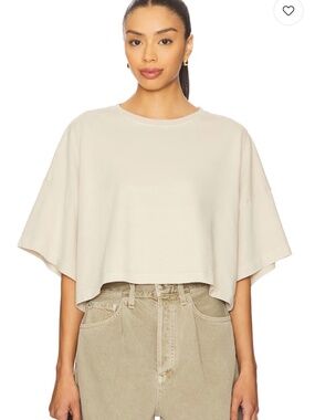 Agolde Arli Tee in Brown Rice